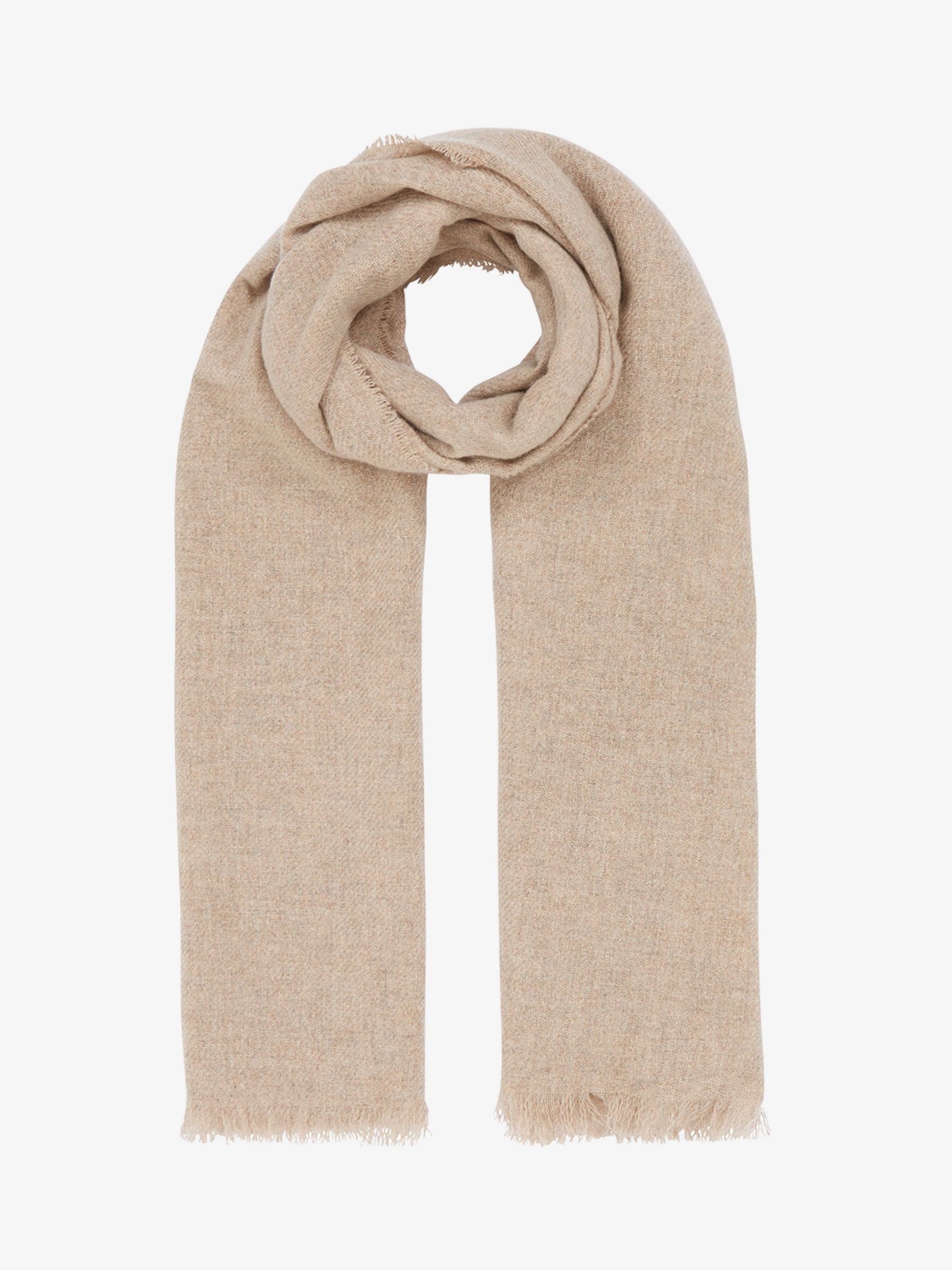 Brora Cashmere Stole Scarf, Oatmeal at John Lewis & Partners