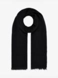 Brora Cashmere Stole Scarf, Black