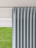 John Lewis Textured Weave Recycled Polyester Thermal Lined Pencil Pleat Door Curtain