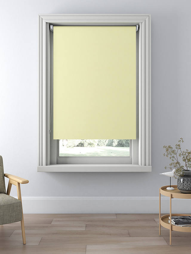 ANYDAY John Lewis & Partners Blackout Roller Blind, Maize Yellow, W61 x Drop 160cm