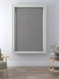 John Lewis Textured Weave Blackout/Thermal Roman Blind, Storm