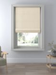 John Lewis Textured Weave Blackout/Thermal Roman Blind, Cream