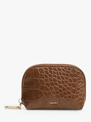 Mango Croc-effect Bag in Brown Womens Bags Satchel bags and purses 