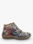 Josef Seibel Neele 01 Lace-Up Floral Leather Ankle Boots, Multi