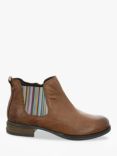 Josef Seibel Sanja 06 Stripe Detail Leather Chelsea Boots, Brown
