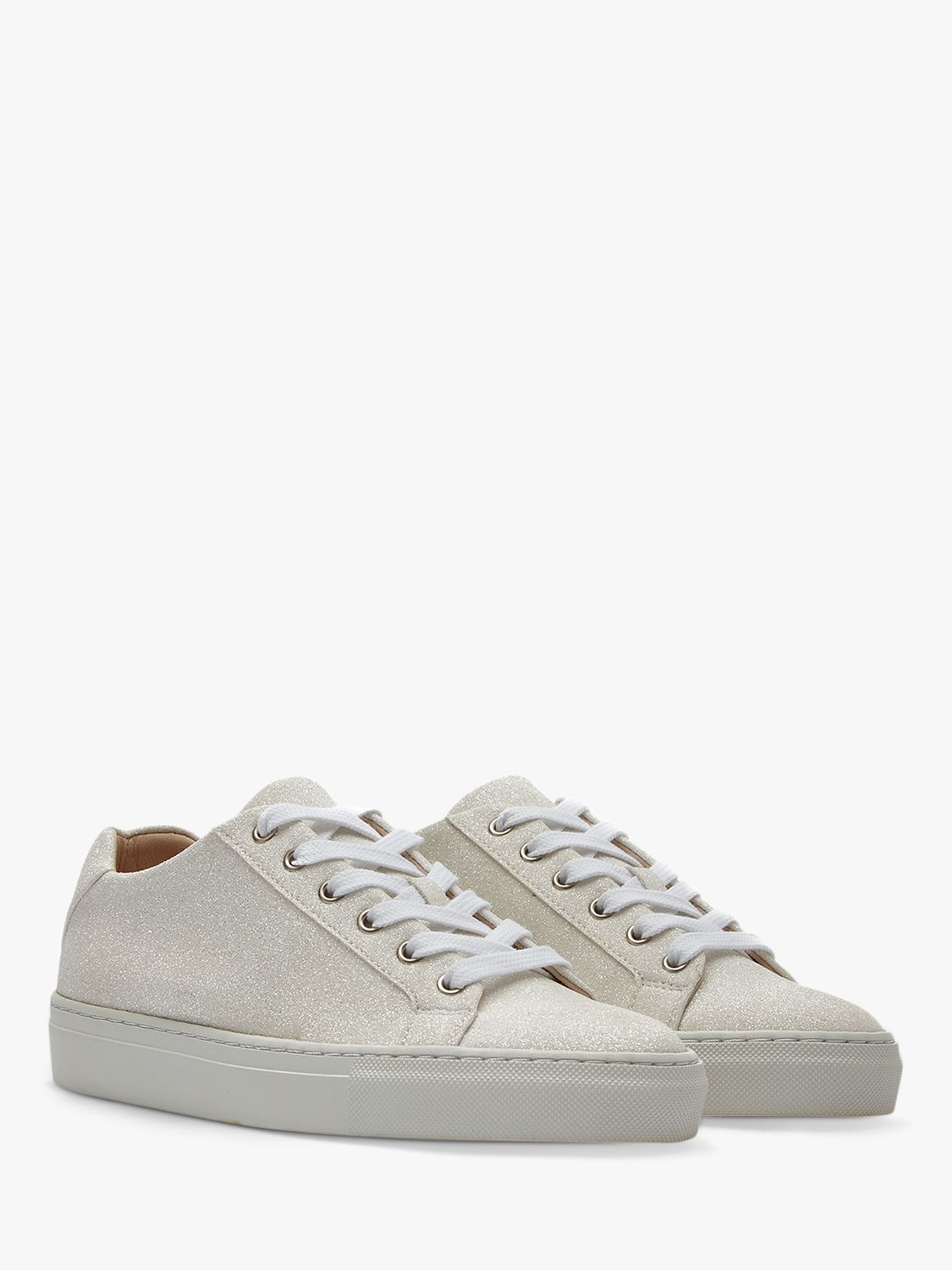 Rainbow Club Millie Shimmer Wedding Trainers, Ivory at John Lewis ...