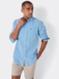 Crew Clothing Classic Fit Seersucker Check Shirt, Light Blue