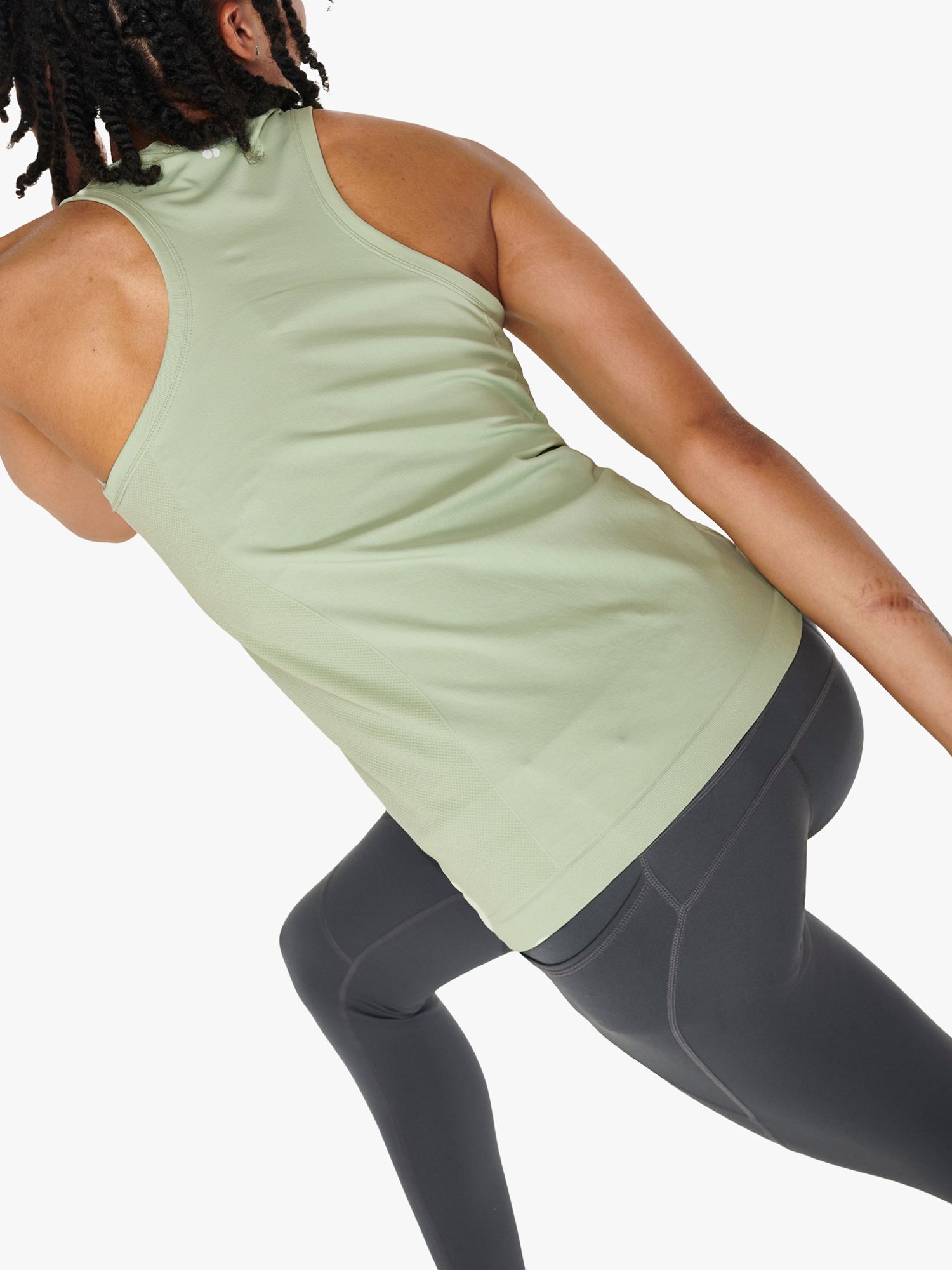 Sweaty Betty Athlete Seamless Vest, Cereus Green, XXL