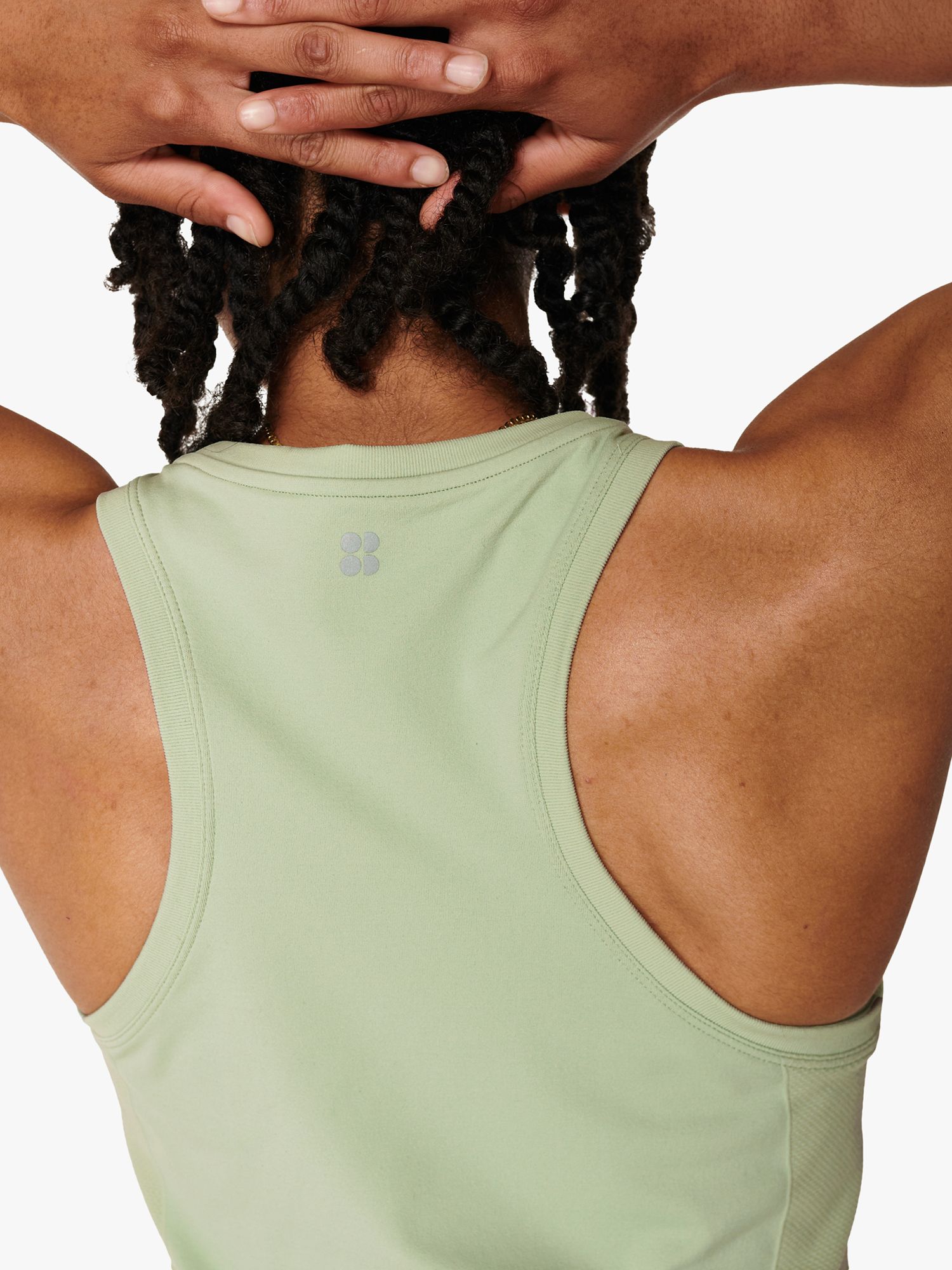 Sweaty Betty Athlete Seamless Vest, Cereus Green, XXL