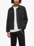 AllSaints Clifton Organic Cotton Corduroy Jacket, Jet Black