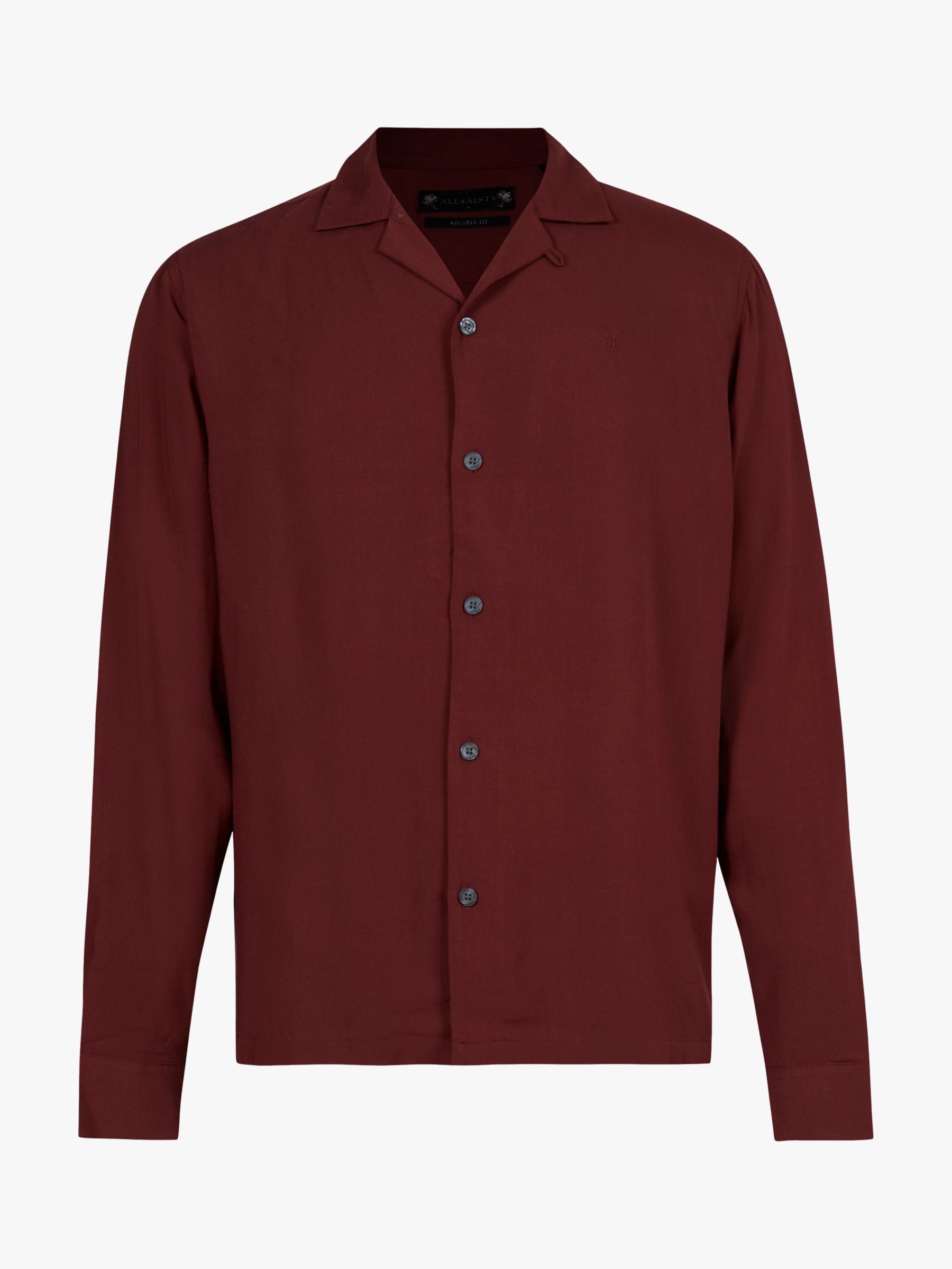 AllSaints Venice Shirt, Damson Red