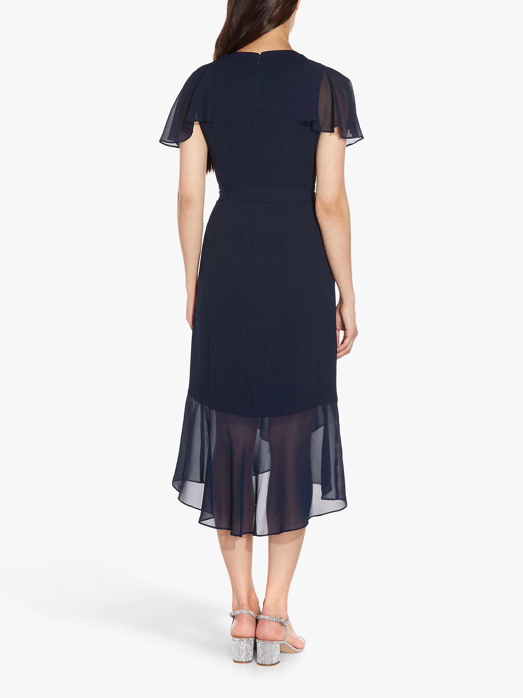 Buy Adrianna Papell Divine Crepe Dress, Blue Moon Online at johnlewis.com