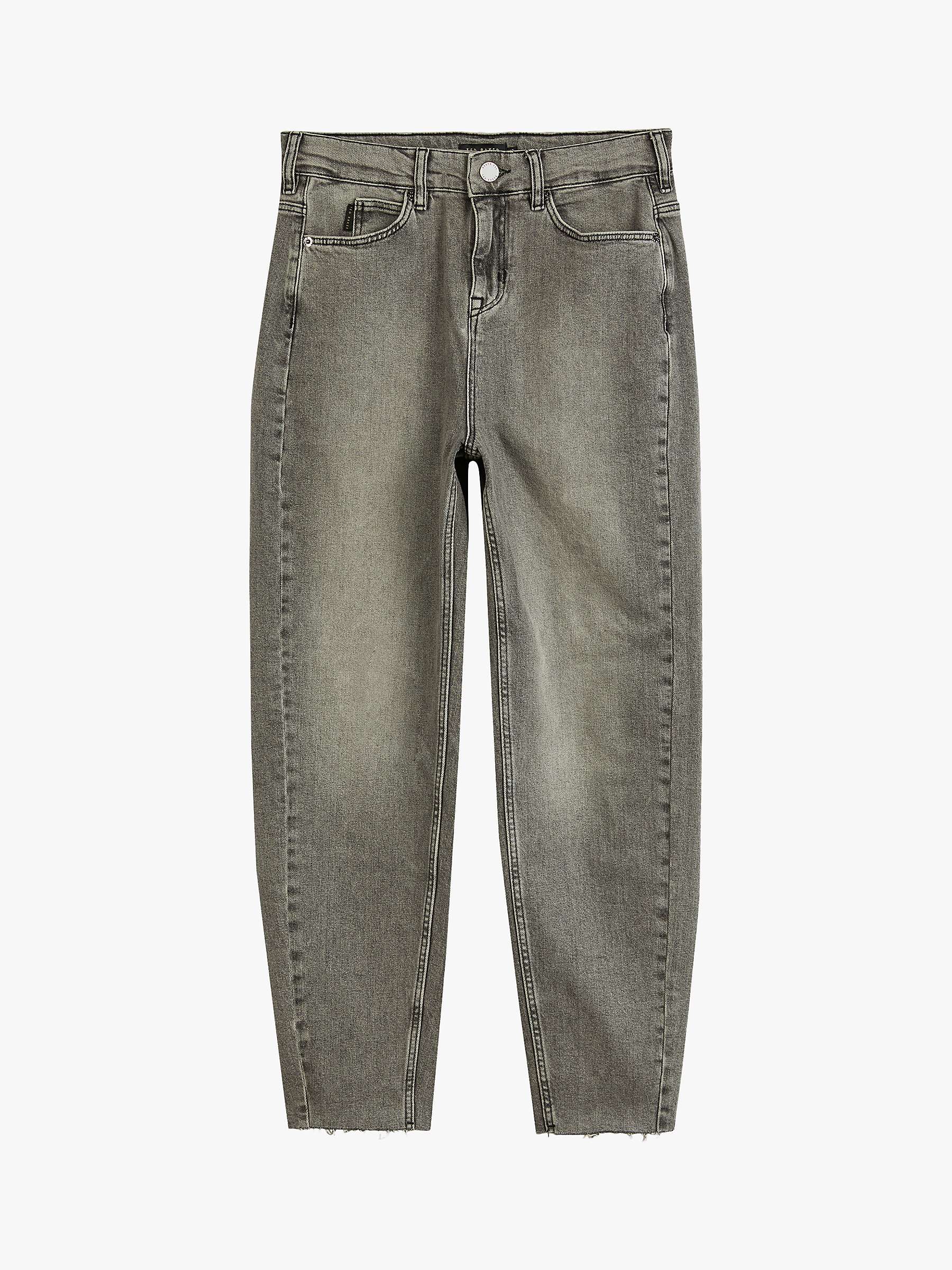 Buy Ted Baker Zaira Ankle Grazer Jeans, Mid Grey Online at johnlewis.com