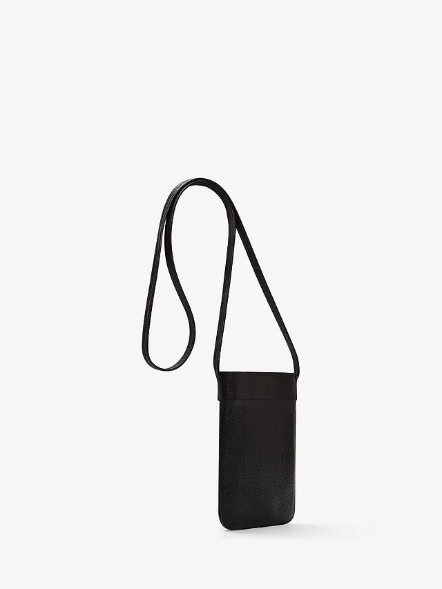 Gerard Darel Ladyphone Small Grained Leather Bag, Black