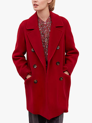Gerard Darel Siem Double Breasted Coat, Red