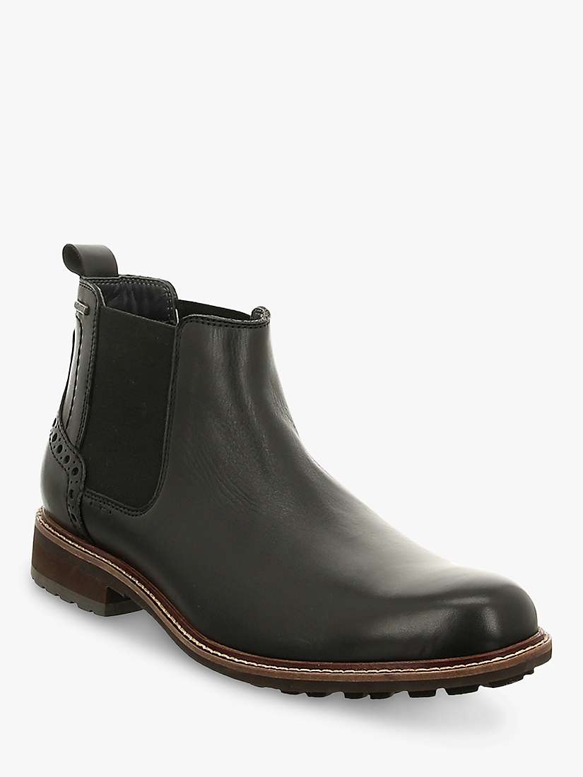 Buy Josef Seibel Jasper 50 Leather Waterproof Chelsea Boots, Black Online at johnlewis.com