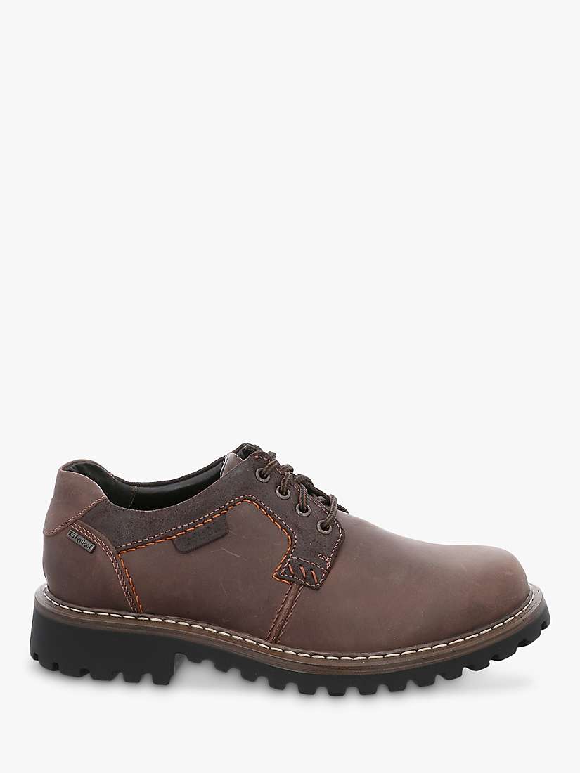 Buy Josef Seibel Chance 08 Waterproof Leather Shoes, Brown Online at johnlewis.com
