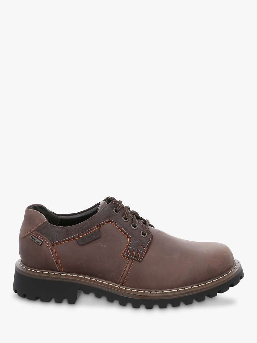 Buy Josef Seibel Chance 08 Waterproof Leather Shoes, Brown Online at johnlewis.com