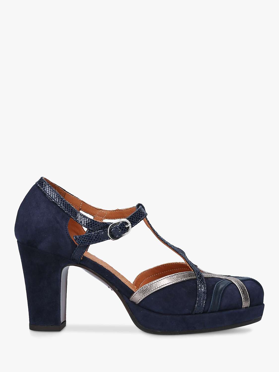 Buy Chie Mihara JU-Korea39 Suede Court Shoes, Navy Online at johnlewis.com