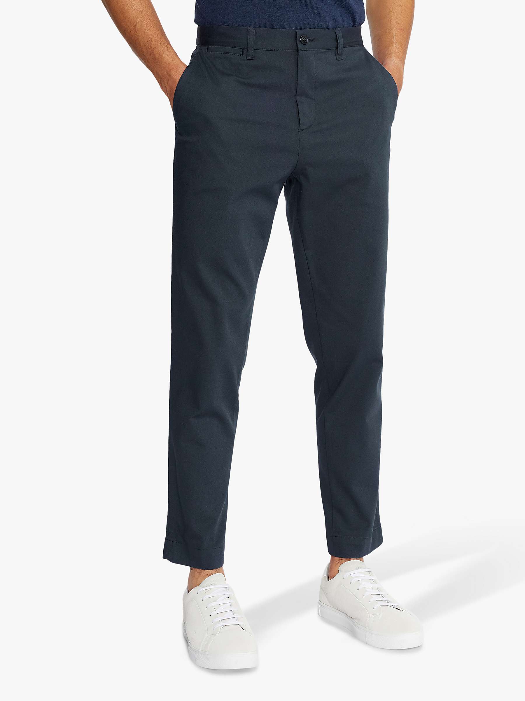 Buy Ted Baker Genbee Casual Chino Trousers, Navy Online at johnlewis.com
