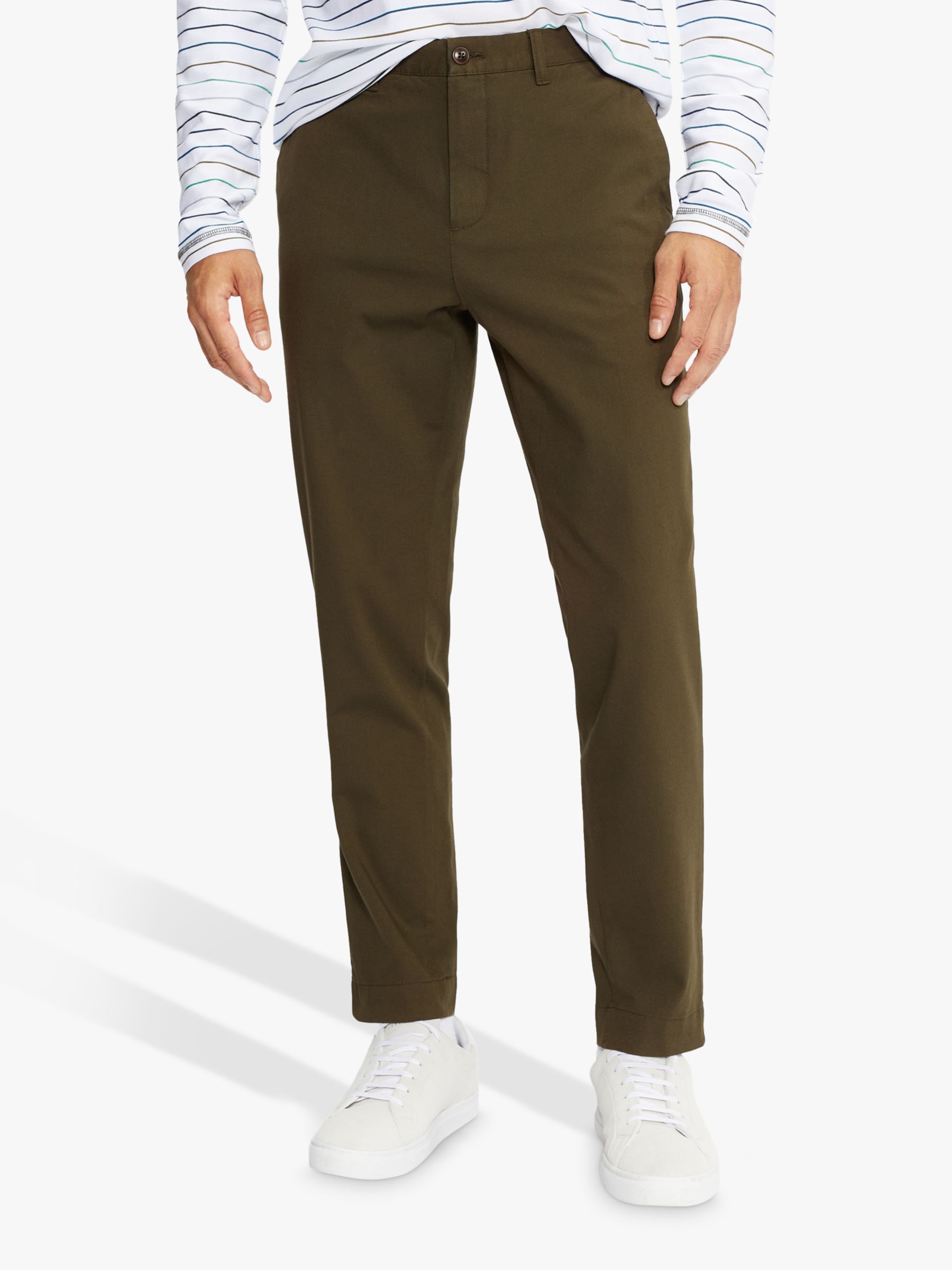 Ted Baker Genbee Cotton Lyocell Chinos, Khaki, 36R