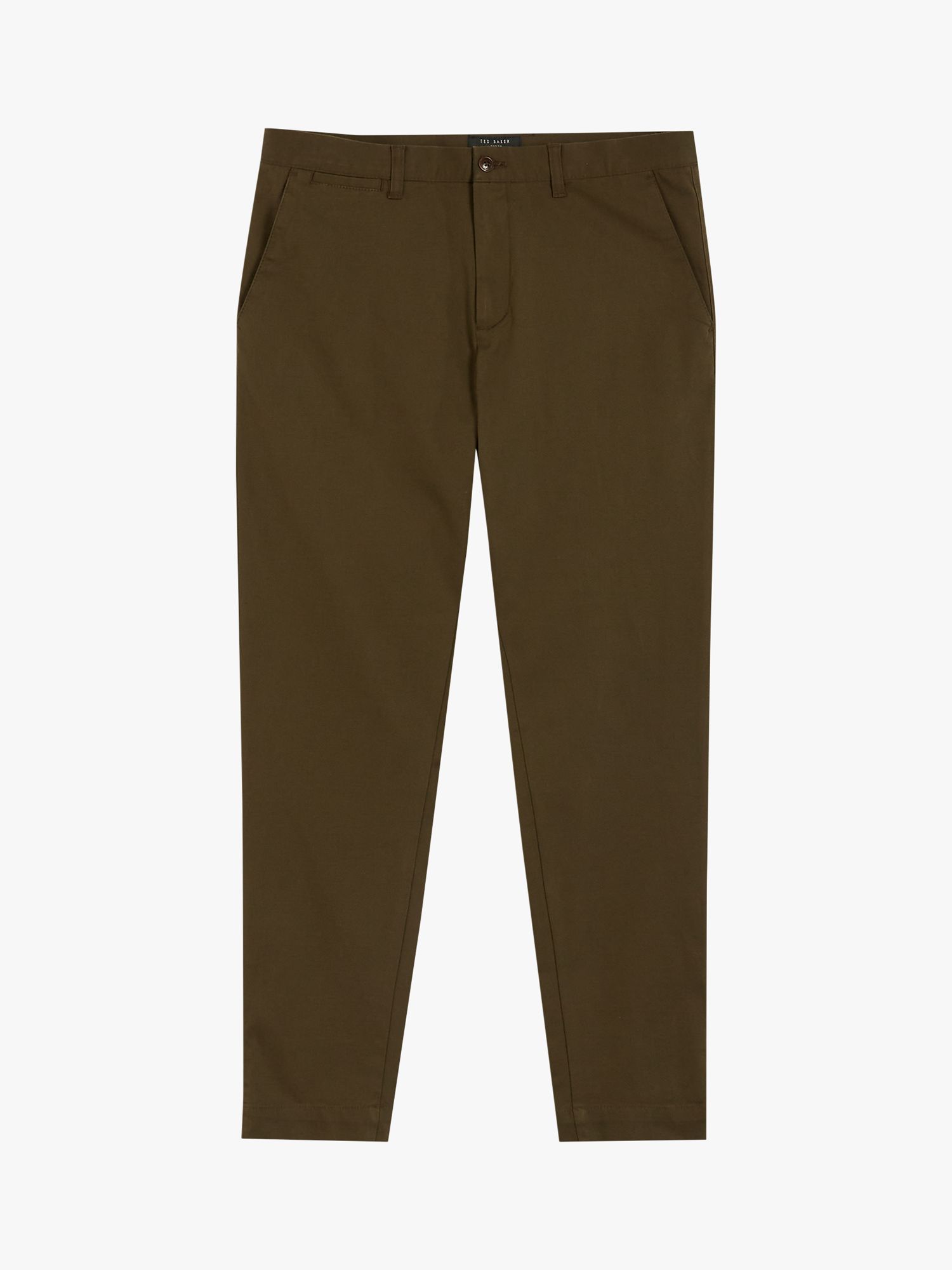 Ted Baker Genbee Cotton Lyocell Chinos, Khaki, 36R
