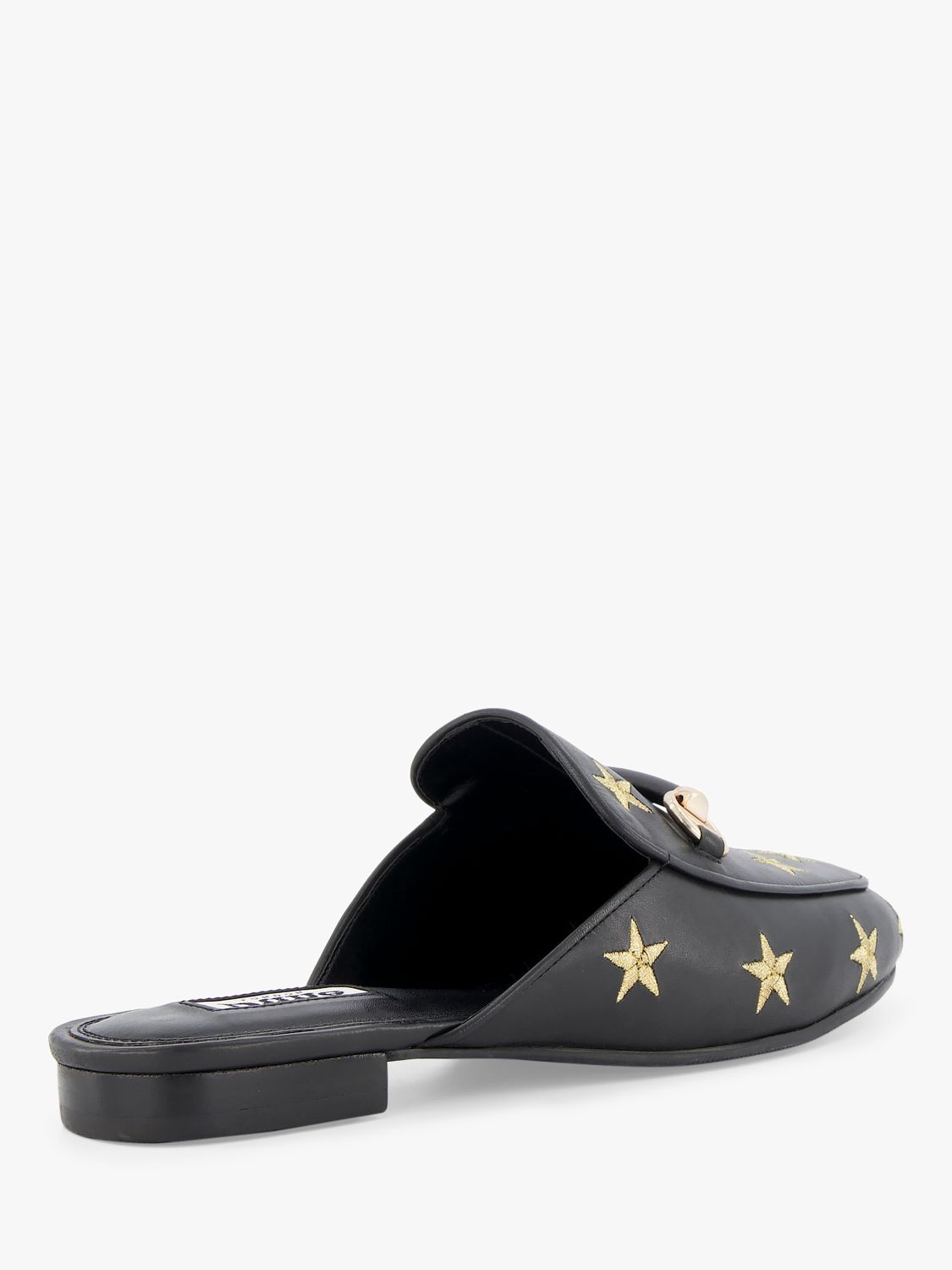 Buy Dune Galaxies Leather Loafers, Black Online at johnlewis.com
