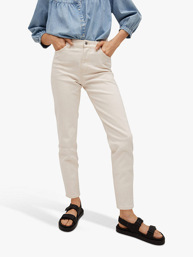 Mango Mom Fit Jeans, Off White