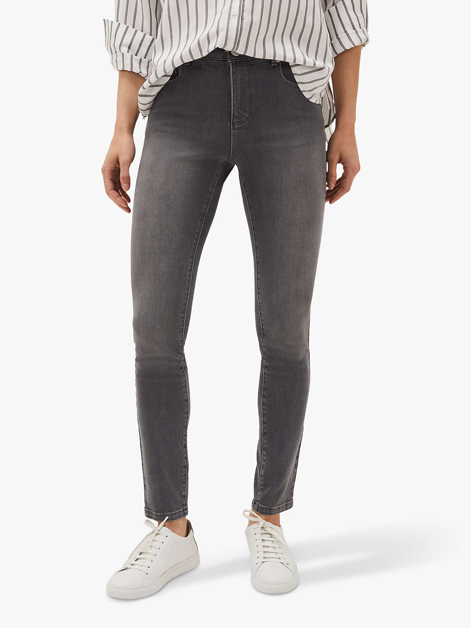 Buy Phase Eight Aida High Waisted Skinny Jeans, Grey Online at johnlewis.com