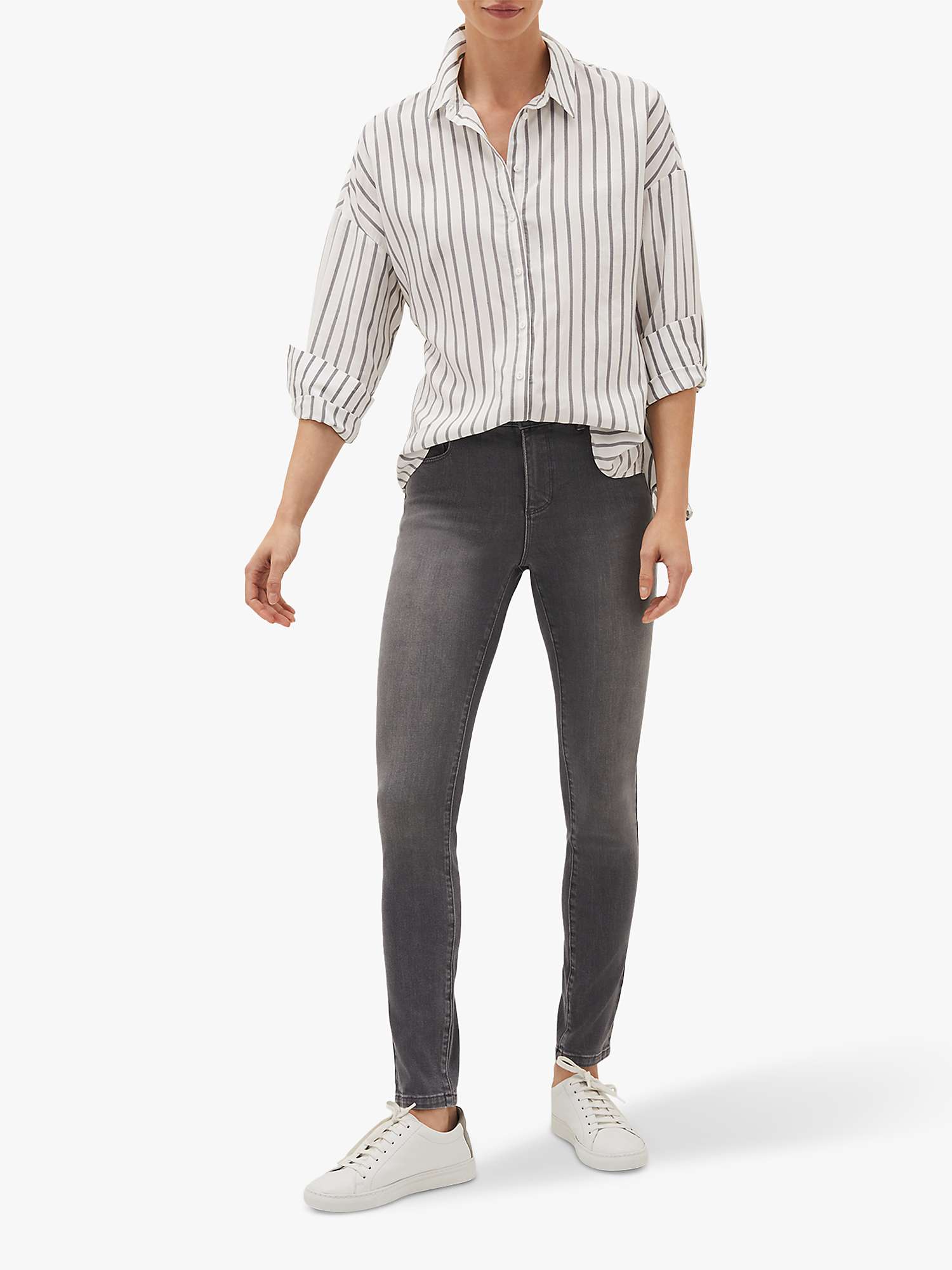 Buy Phase Eight Aida High Waisted Skinny Jeans, Grey Online at johnlewis.com