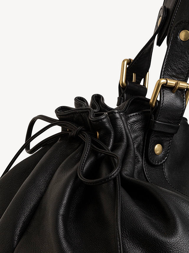 Gerard Darel 72H Leather Weekend Bag, Black