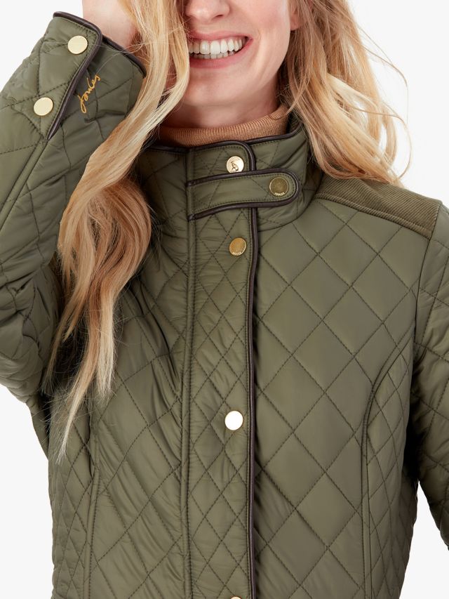 Joules newdale sale quilted jacket green