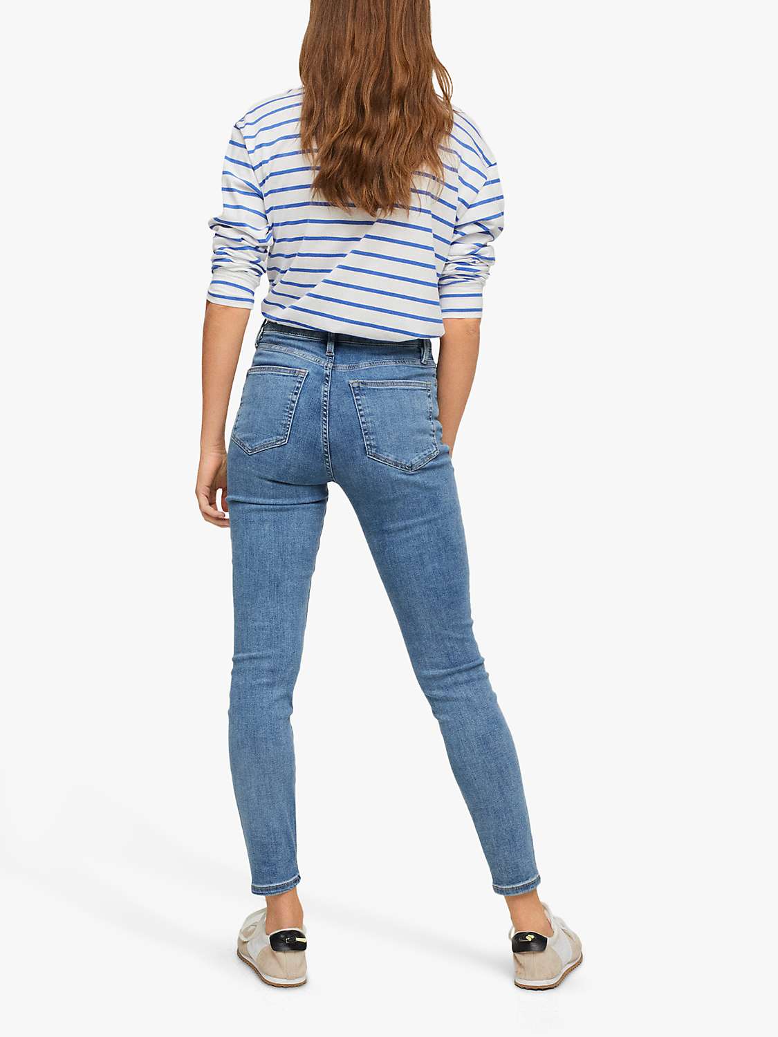 Buy Mango Anne High Waist Skinny Jeans Online at johnlewis.com