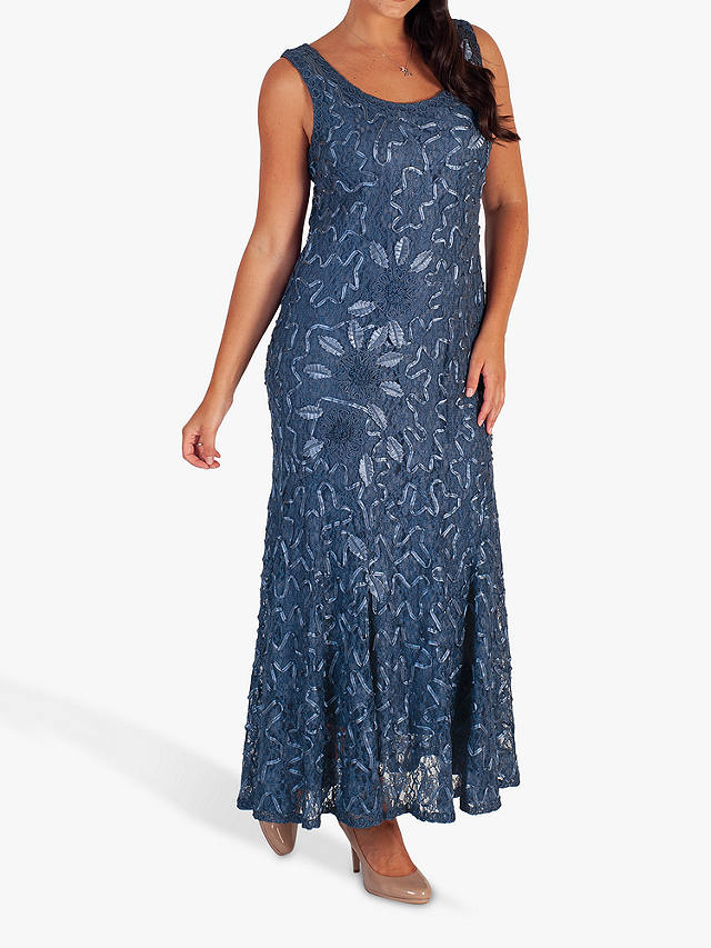 Chesca Lace Cornelli Dress, Bluebird