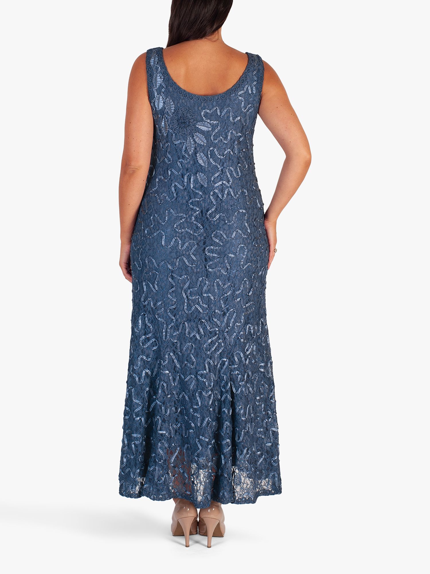 Chesca Lace Cornelli Dress, Bluebird at John Lewis & Partners