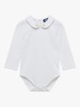 Trotters Thomas Brown Baby Milo Lion Jersey Bodysuit, White