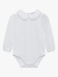 Trotters Confiture Baby Evelyn Lace Trim Bodysuit, White