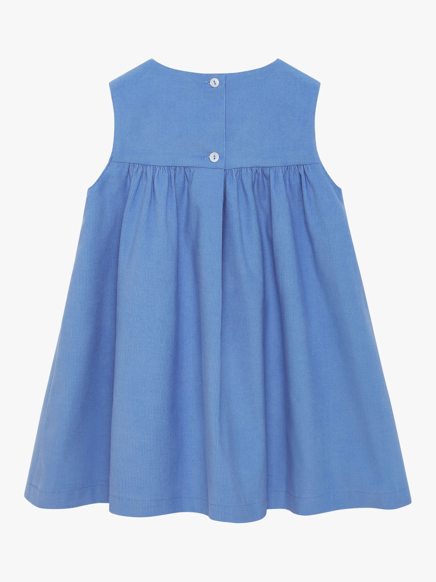 Trotters Confiture Baby Jemima Duck Smocked Pinafore Dress, Blue at ...