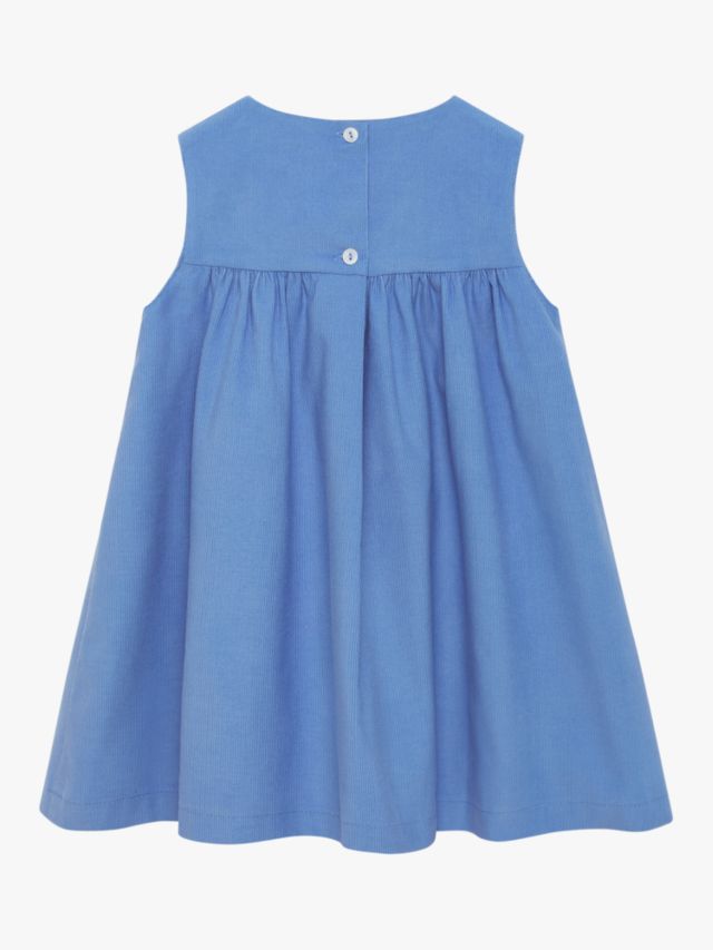Trotters Confiture Baby Jemima Duck Smocked Pinafore Dress, Blue, 1-3 ...
