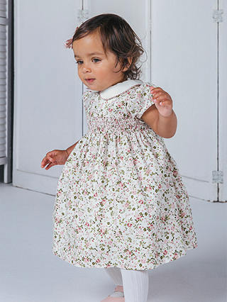 Trotters Confiture Baby Arabella Smocked Floral Dress