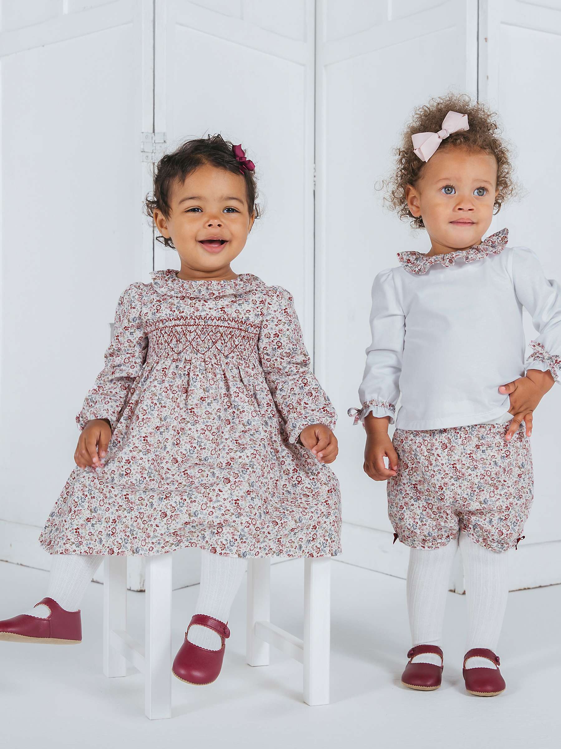 Buy Trotters Confiture Baby Bella Floral Smocked Dress, Multi Online at johnlewis.com
