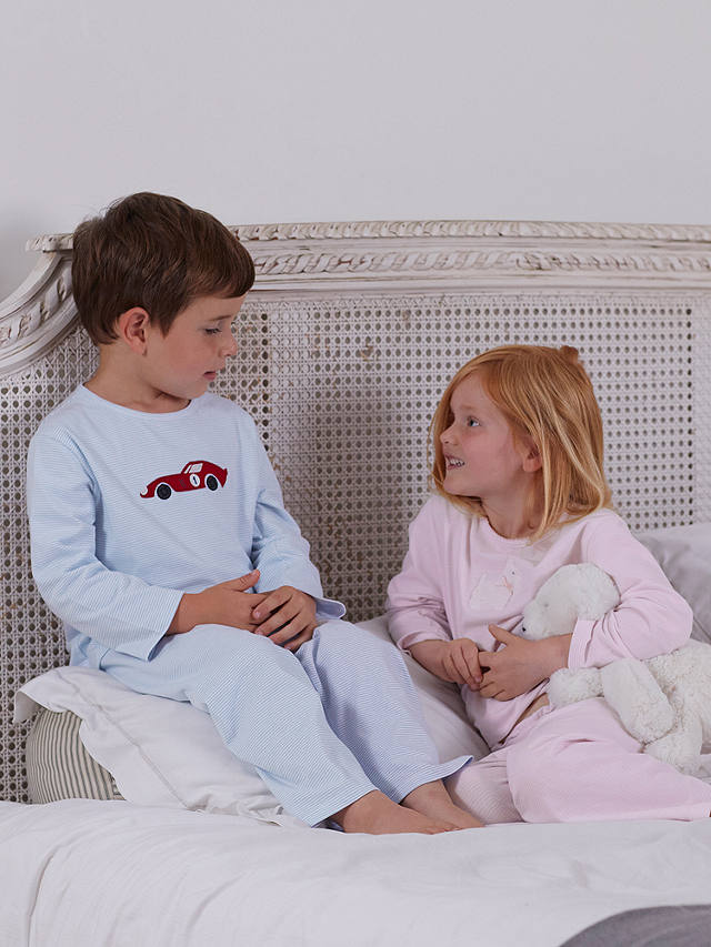 Trotters Original Pyjama Company Kids' Sebastian Organic Cotton Pyjamas, Blue
