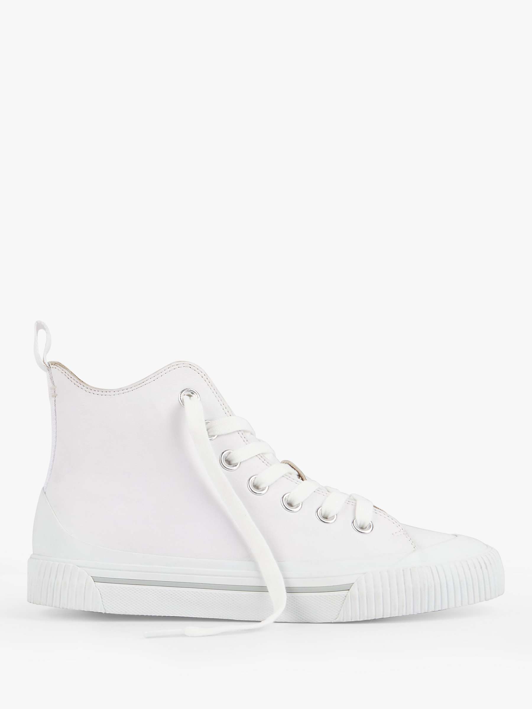 Buy hush Hadleigh High Top Trainers, White Online at johnlewis.com