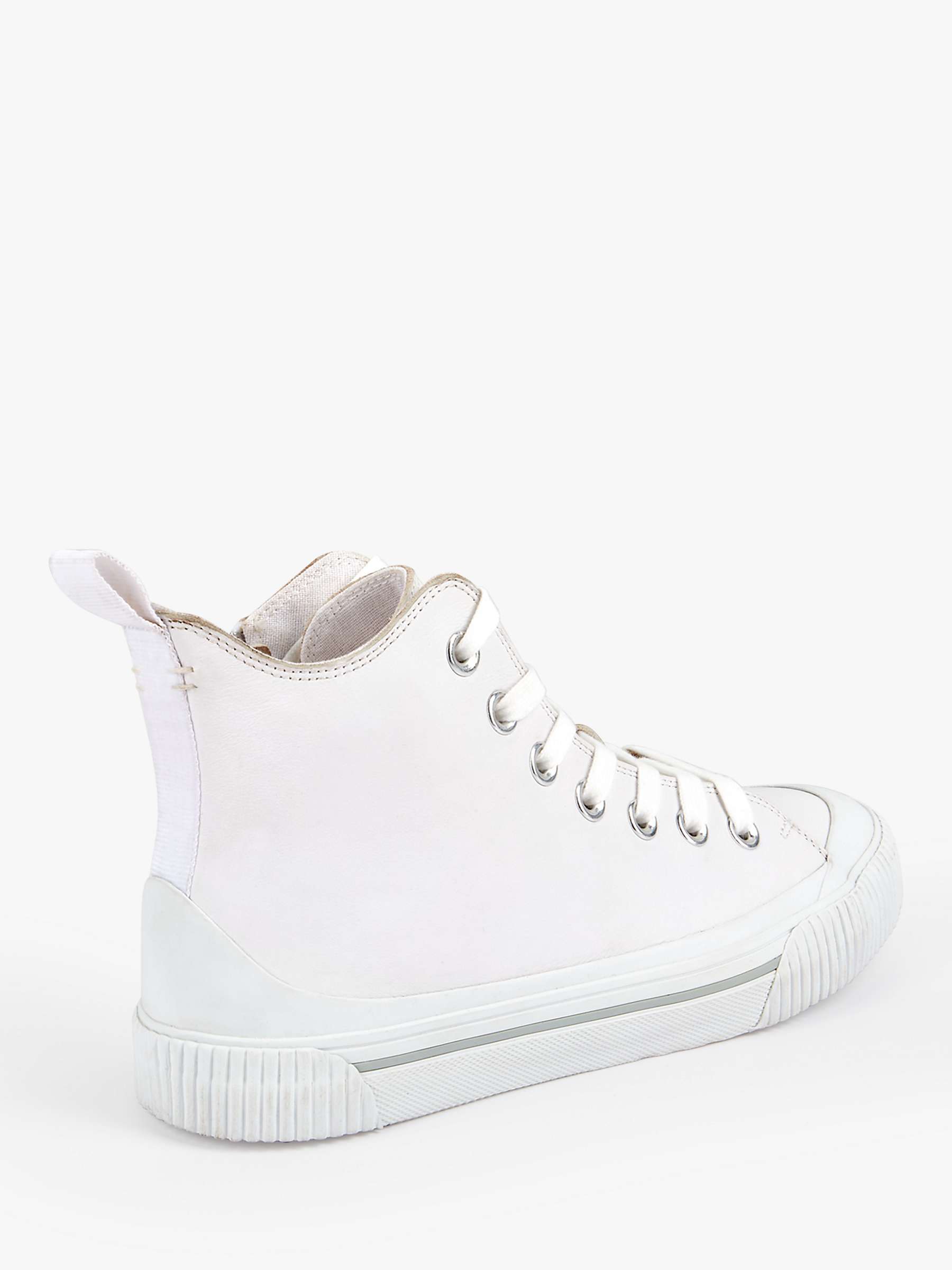 Buy hush Hadleigh High Top Trainers, White Online at johnlewis.com