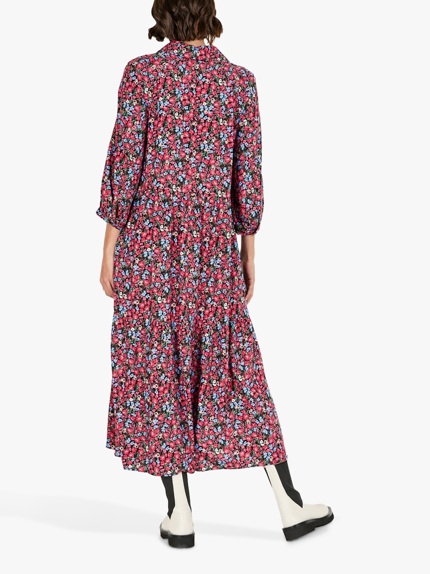 hush Lena Floral Midi Dress, Multi at John Lewis & Partners