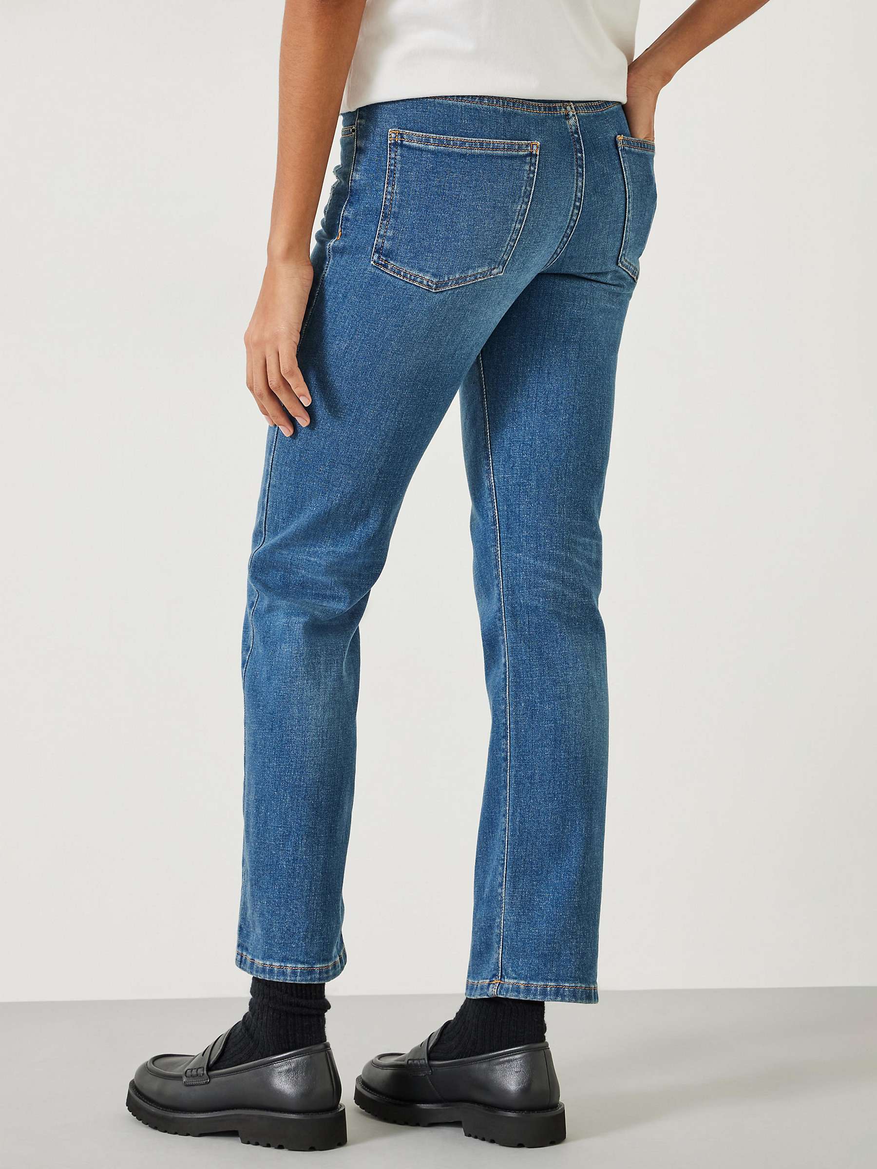 Buy HUSH Agnes Ankle Grazer Jeans, Vintage Wash Blue Online at johnlewis.com