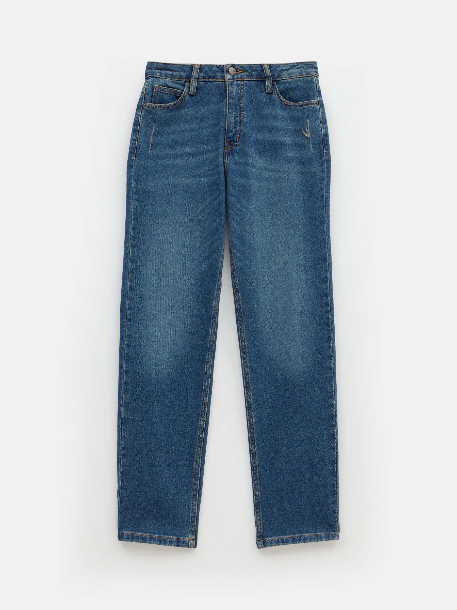 HUSH Agnes Ankle Grazer Jeans, Vintage Wash Blue, 14R