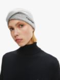 Calvin Klein Essential Recycled Cashmere Blend Knitted Headband, Grey Melange