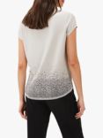 Phase Eight Eli Ombre Top, Soft Grey