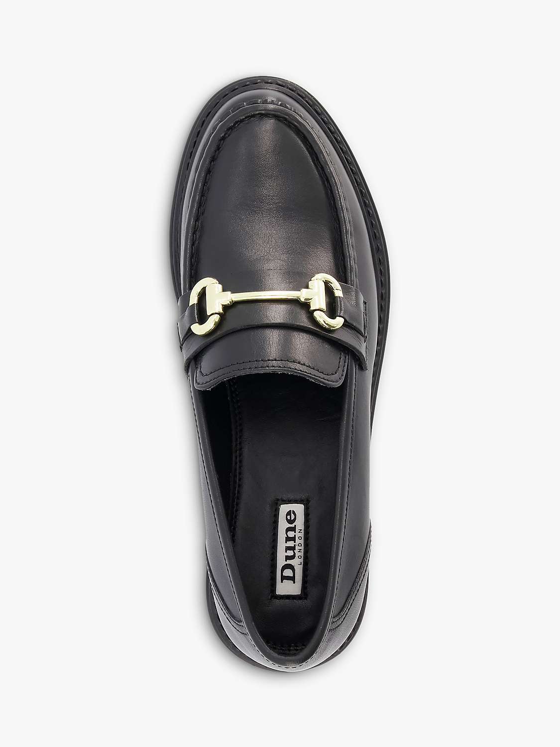 Buy Dune Gallagher Flatform Leather Loafers Online at johnlewis.com